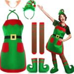 Christmas Party Apron and Hat Set