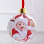 Transparent Christmas photo ball