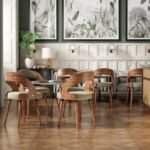 Ergonomic Grace: Farini Curved-Back Upholstered Dining Chairs (Set of 2) - Image 6
